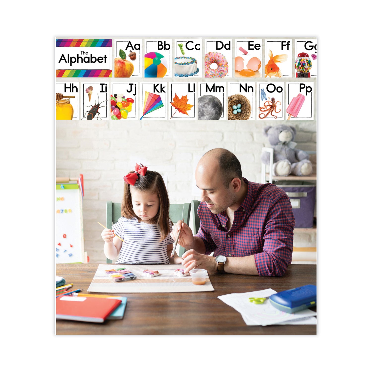 Carson-Dellosa Education Curriculum Bulletin Board Set. Alphabet, 27 Pieces