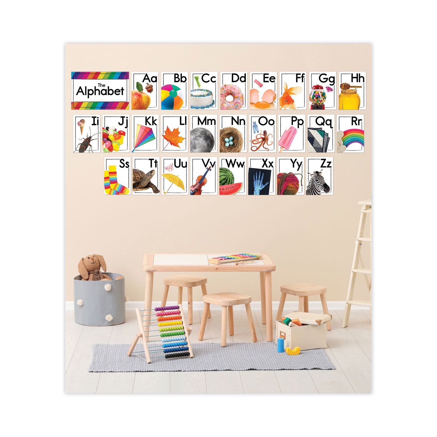 Carson-Dellosa Education Curriculum Bulletin Board Set. Alphabet, 27 Pieces