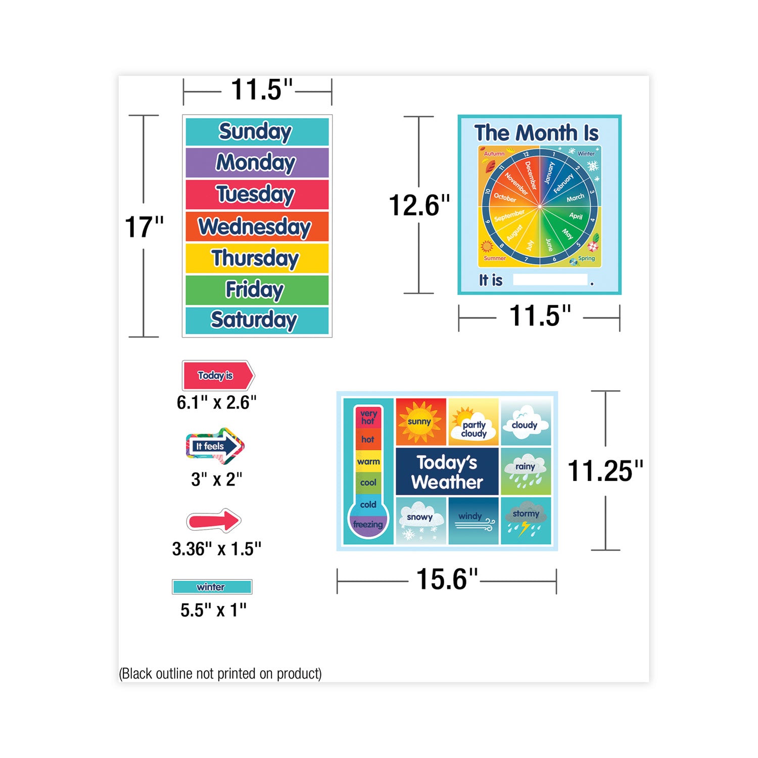 Carson-Dellosa Education Calendar Bulletin Board Set, One World, 134 Pieces