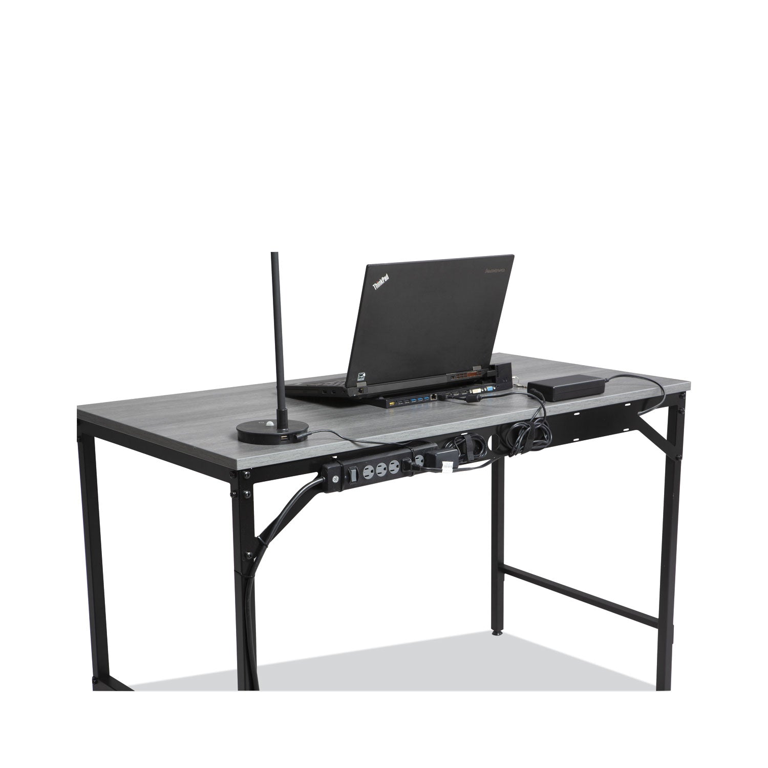 Safco® Simple Work Desk, 45.5" x 23.5" x 29.5", Gray