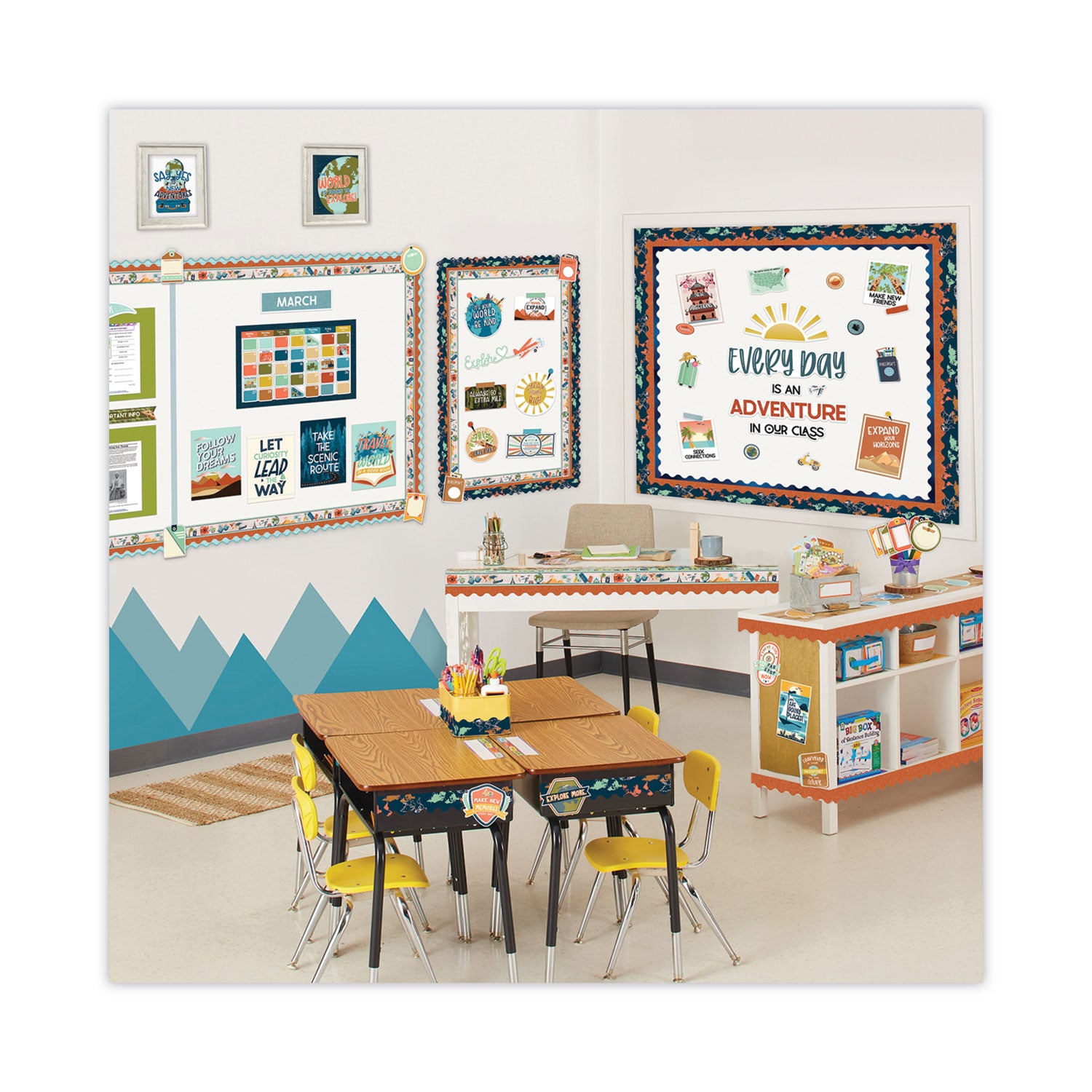 Motivational Bulletin Board Set, Everyday Is an Adventure, 42 Pieces