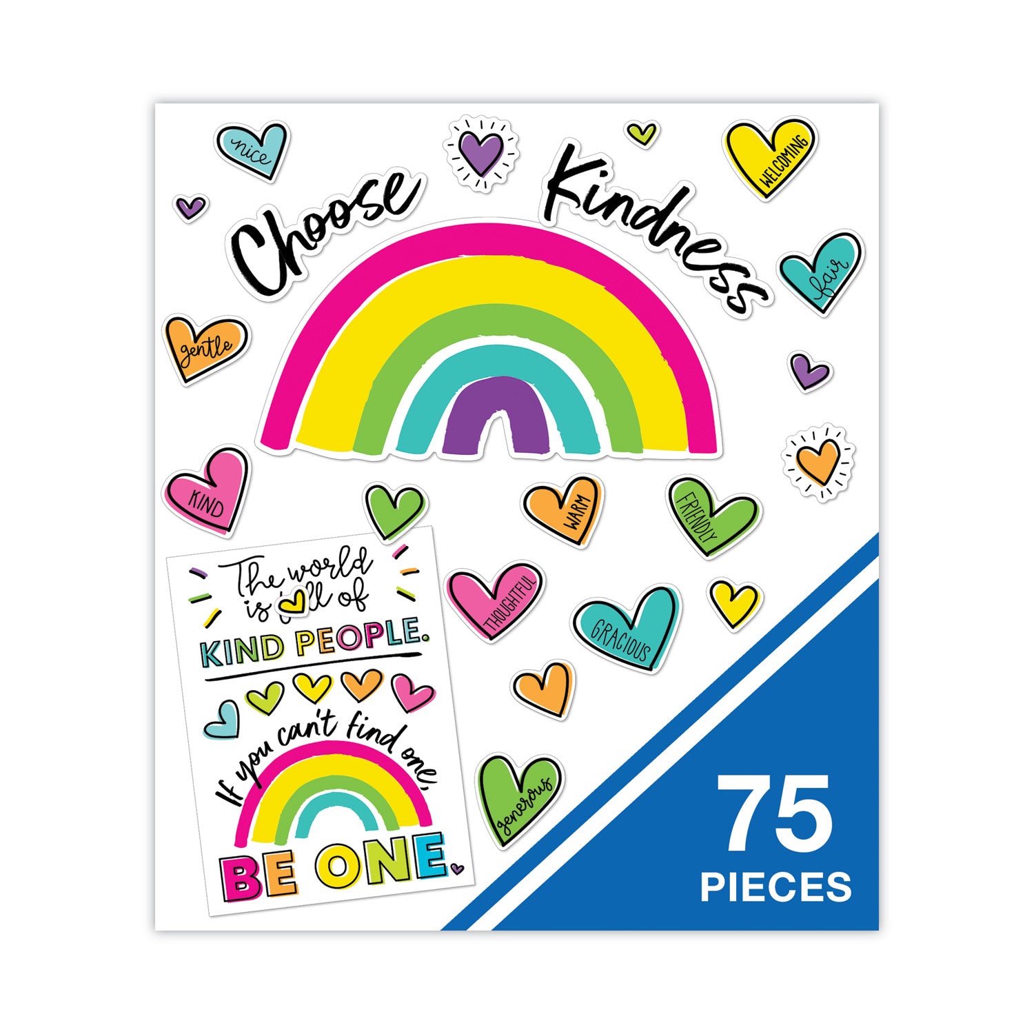 Carson-Dellosa Education Motivational Bulletin Board Set, Kind Vibes, 75 Pieces