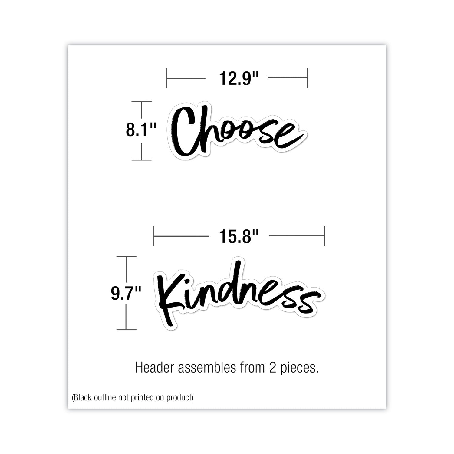 Carson-Dellosa Education Motivational Bulletin Board Set, Kind Vibes, 75 Pieces