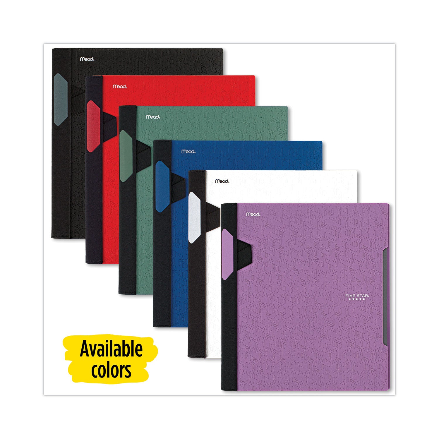 Five Star® Advance Wirebound Notebook, Two Pockets, 1-Subject, Medium/College Rule, Randomly Assorted Cover Color, (100) 11 x 8.5 Sheets