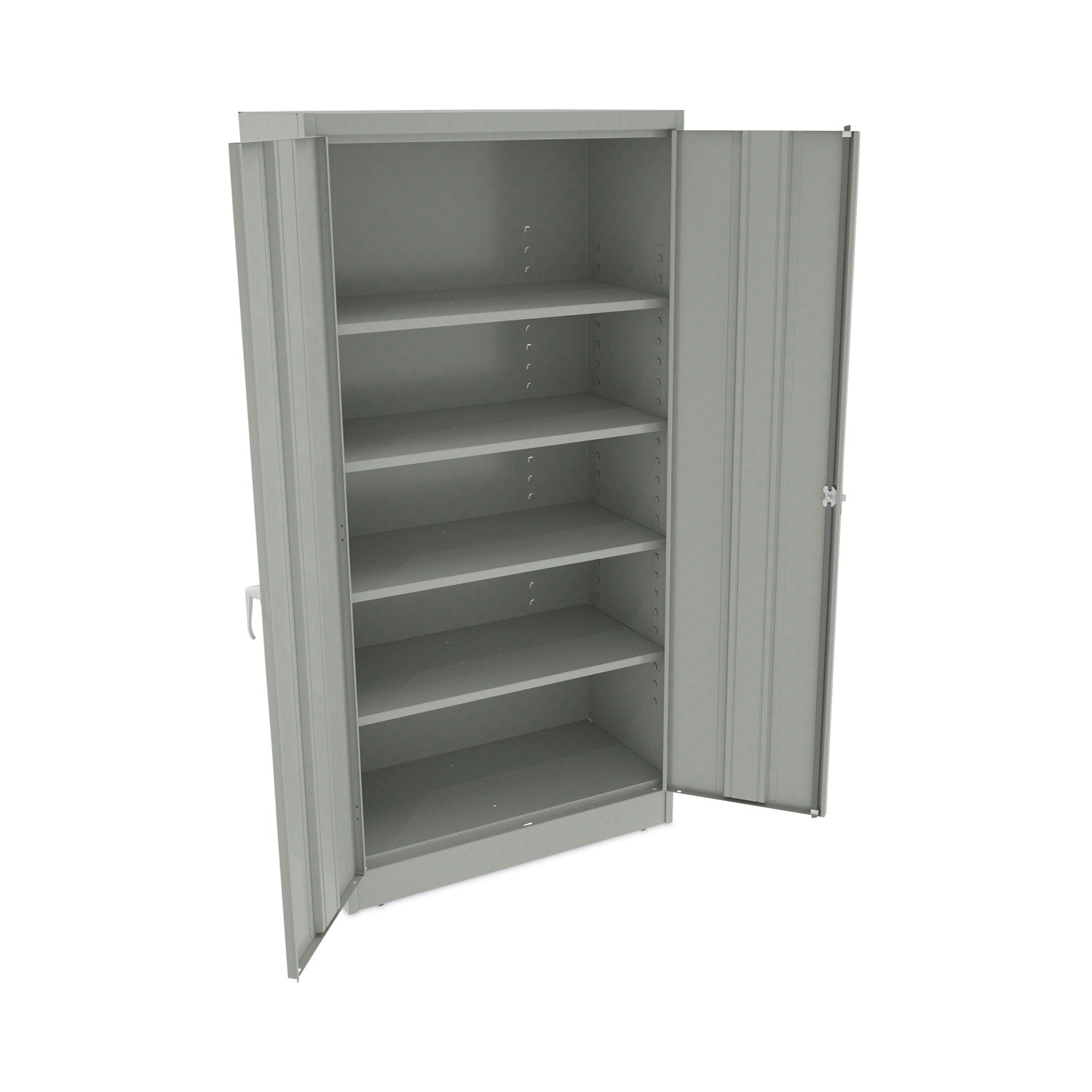 Alera® Assembled 72" High Heavy-Duty Welded Storage Cabinet, Four Adjustable Shelves, 36w x 18d, Light Gray