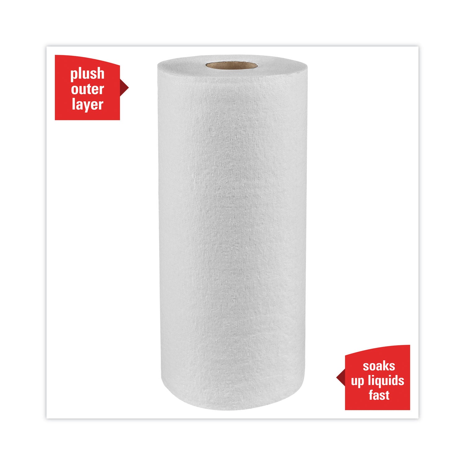 WypAll® L40 Towels, Small Roll, 10.4 x 11, White, 70/Roll, 24 Rolls/Carton