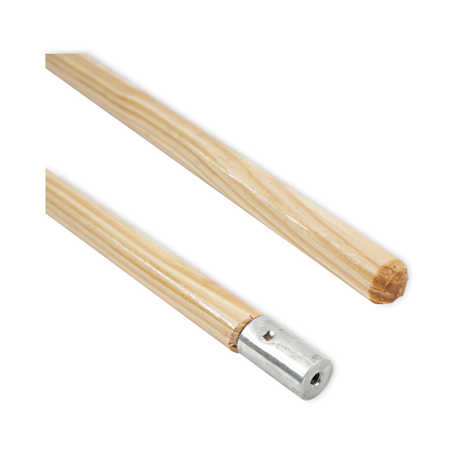 Boardwalk® Lie-Flat Screw-In Mop Handle, Lacquered Wood, 1.13" dia x 60", Natural