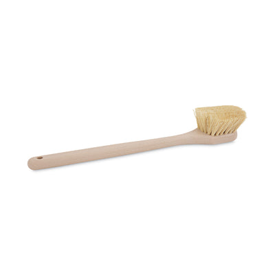 Boardwalk® Utility Brush, Cream Tampico Bristles, 5.5" Brush, 3" Tan Plastic Handle Flipcost Flipcost