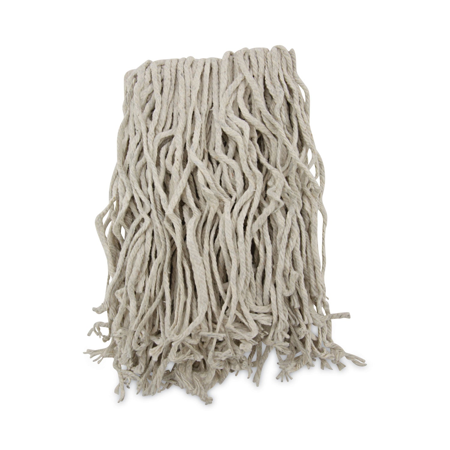 Mop Head, Cotton, Cut-End, White, 4-Ply, #16 Band, 12/Carton