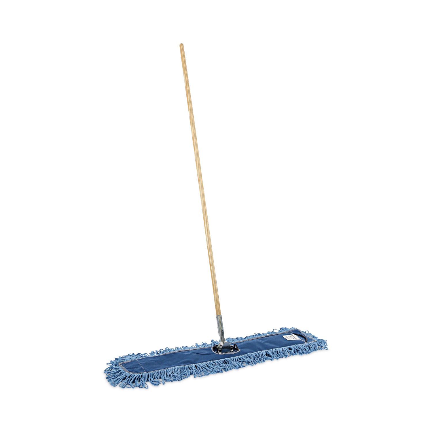 Dry Mopping Kit, 36 x 5 Blue Blended Synthetic Head, 60" Natural Wood/Metal Handle Flipcost Flipcost