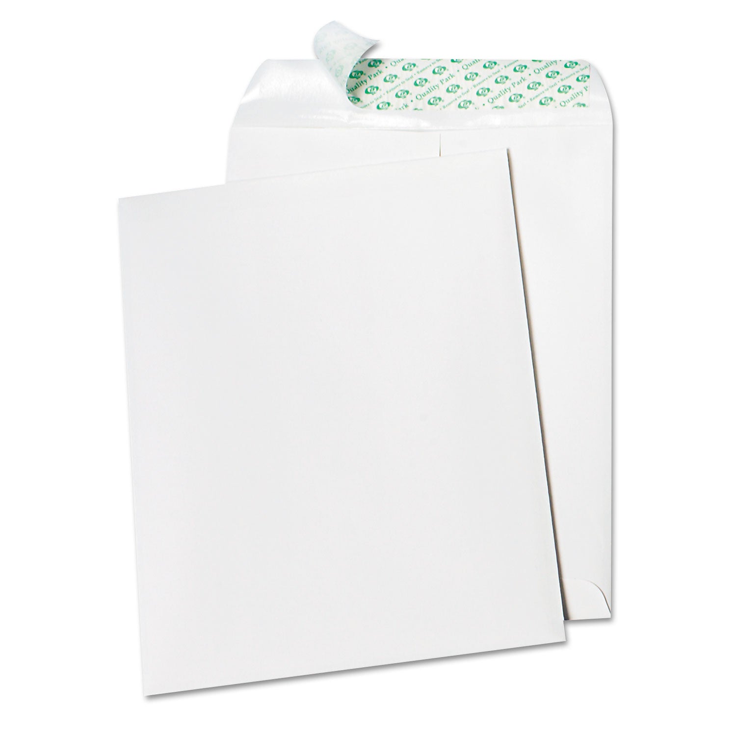 Tech-No-Tear Catalog Envelope, Paper Exterior, #10 1/2, Cheese Blade Flap, Self-Adhesive Closure, 9 x 12, White, 100/Box