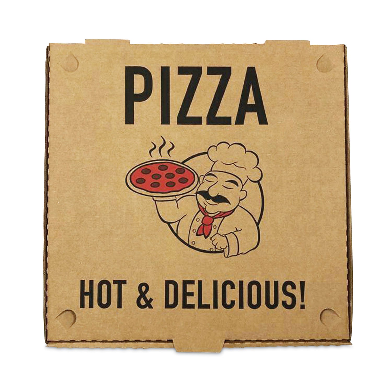 BluTable Pizza Boxes, 10 x 10 x 2, Kraft, Paper, 50/Pack