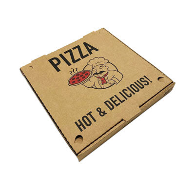 Pizza Boxes, 10 x 10 x 2, Kraft, Paper, 50/Pack - Flipcost