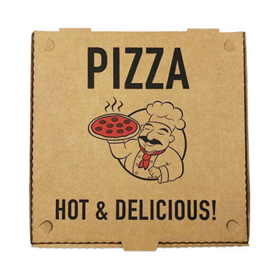 Pizza Boxes, 12 x 12 x 2, Kraft, Paper, 50/Pack - Flipcost
