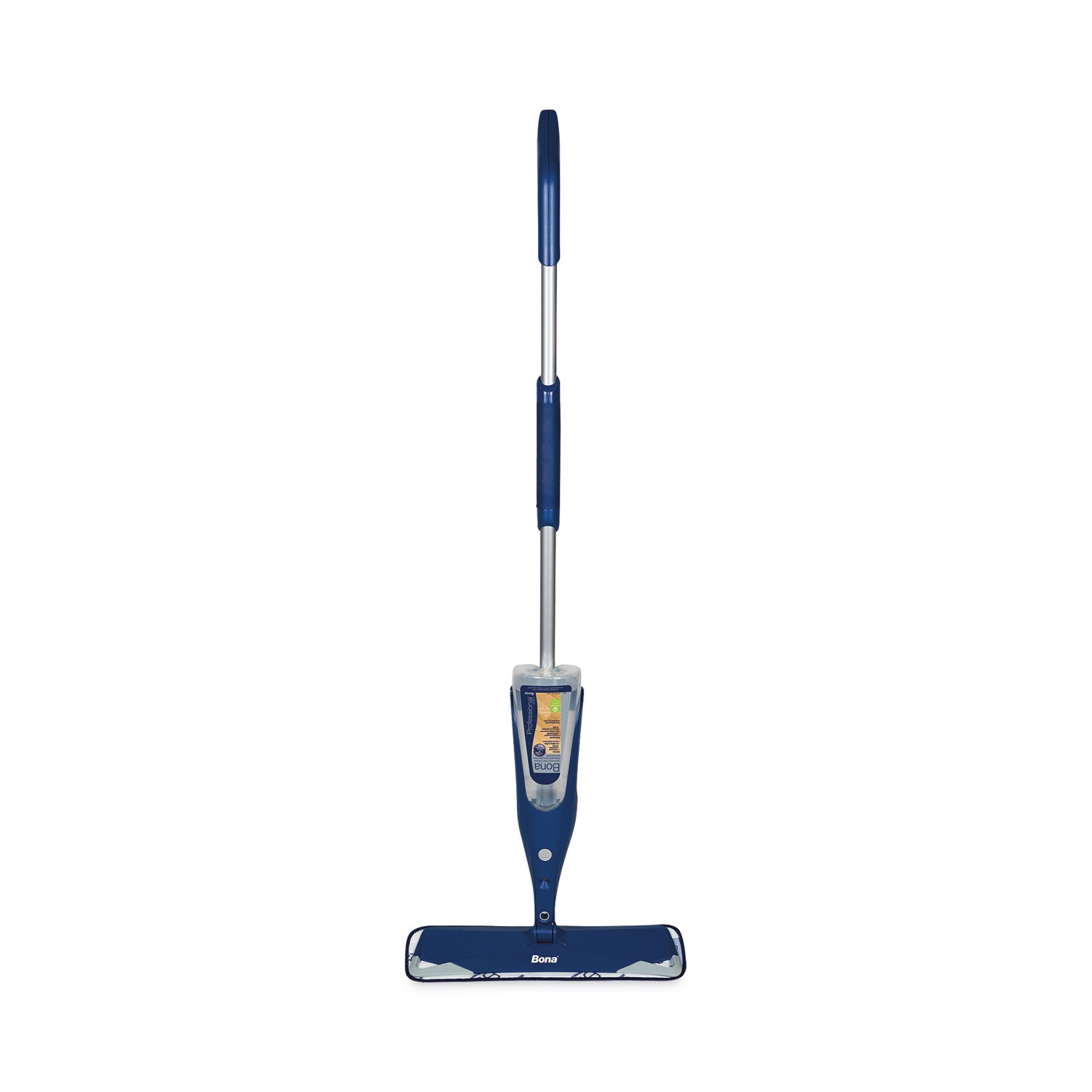 Bona® Hardwood Floor Mop, 15" Wide Microfiber Head, 52" Blue Plastic/Steel Handle