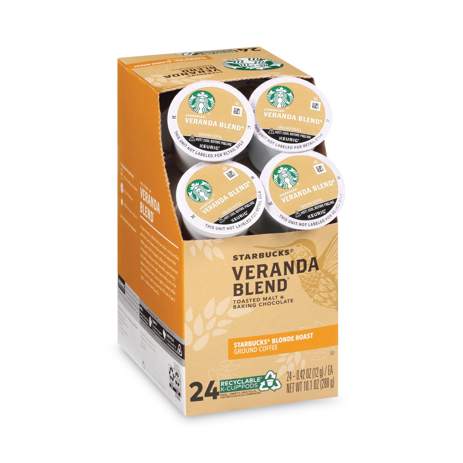 Starbucks® Veranda Blend Coffee K-Cups Pack, 24/Box