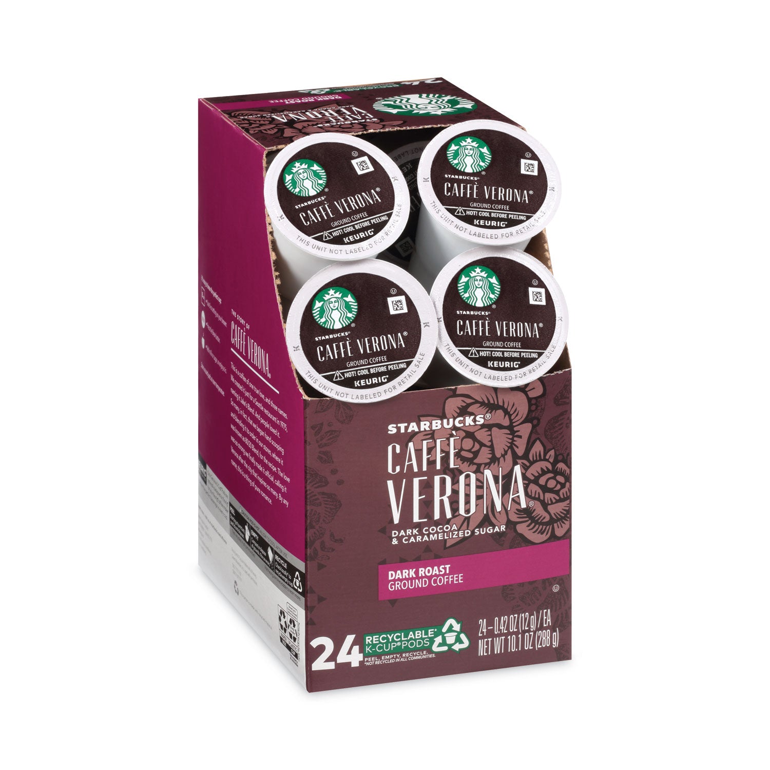 Starbucks® Caffe Verona Coffee K-Cups Pack, 24/Box