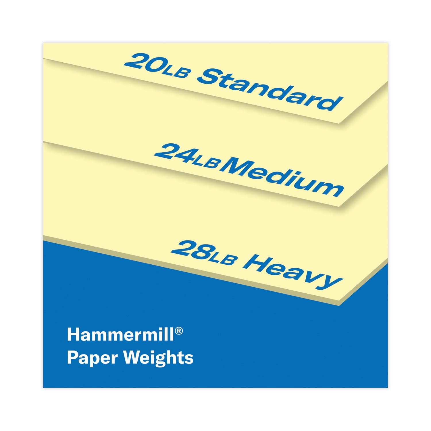 Hammermill® Colors Print Paper, 20 lb Bond Weight, 8.5 x 11, Canary, 500 Sheets/Ream, 10 Reams/Carton