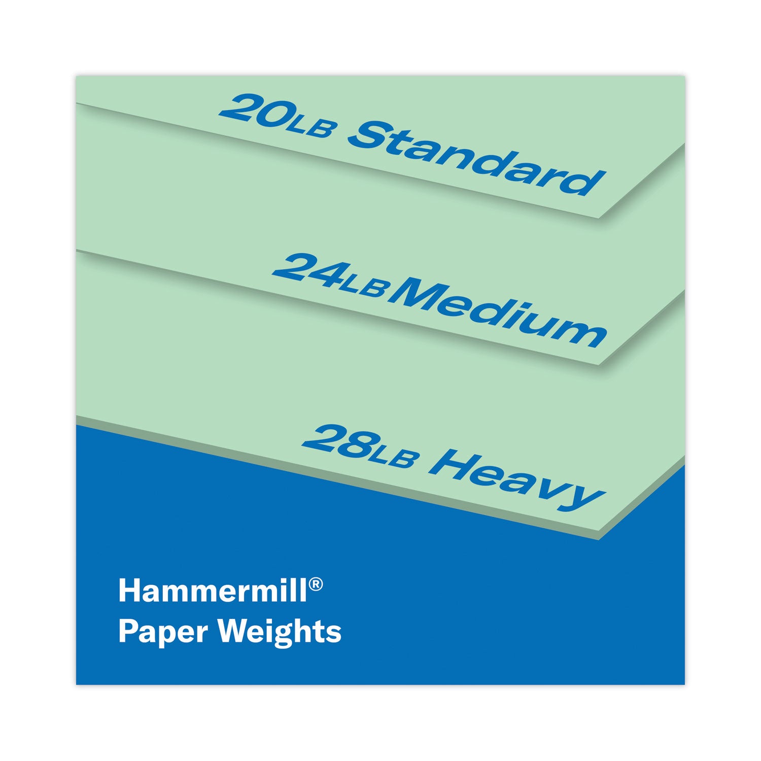 Hammermill® Colors Print Paper, 20 lb Bond Weight, 8.5 x 11, Green, 500 Sheets/Ream, 10 Reams/Carton