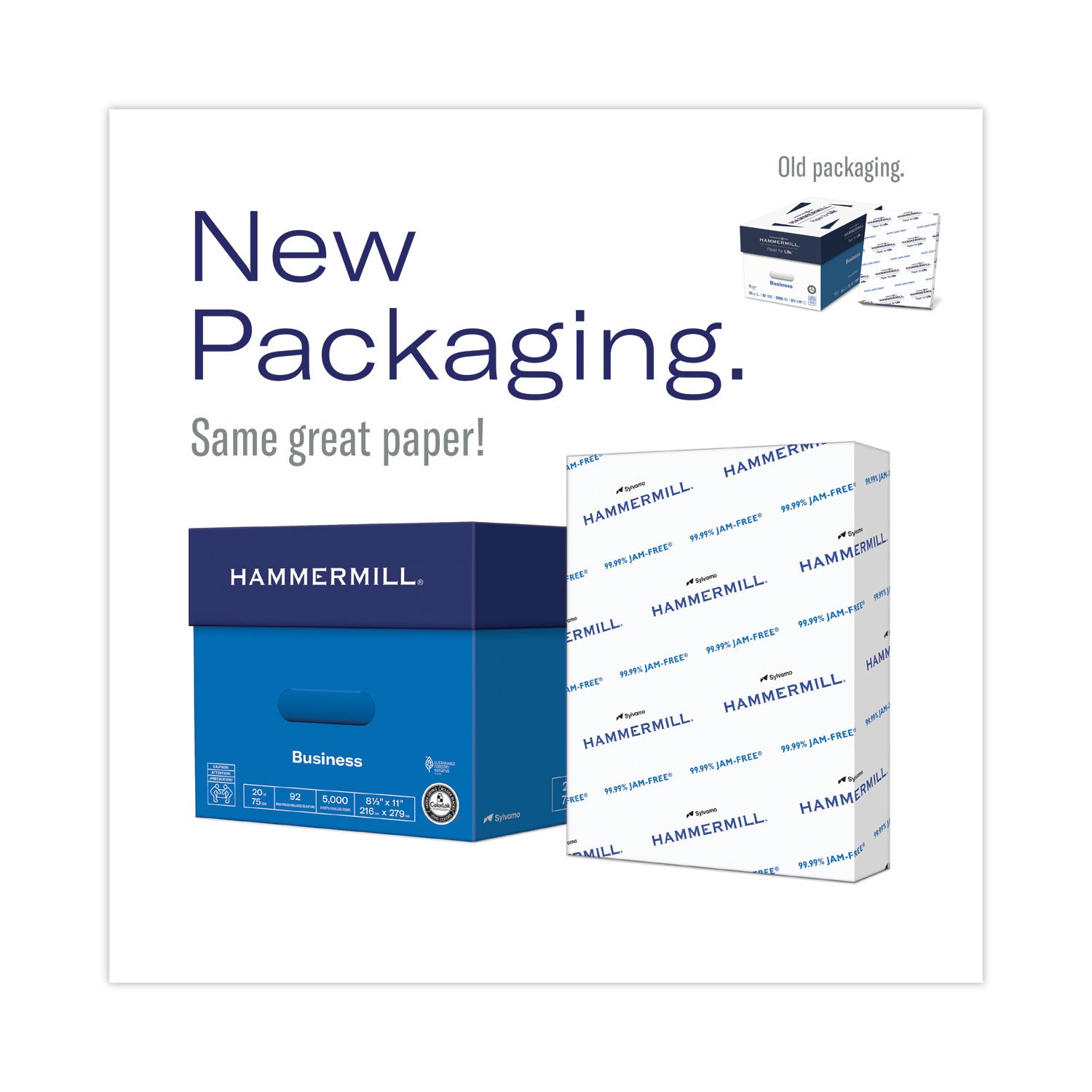 Hammermill® Copy Plus Print Paper, 92 Bright, 3-Hole, 20 lb Bond Weight, 8.5 x 11, White, 500 Sheets/Ream, 10 Reams/Carton