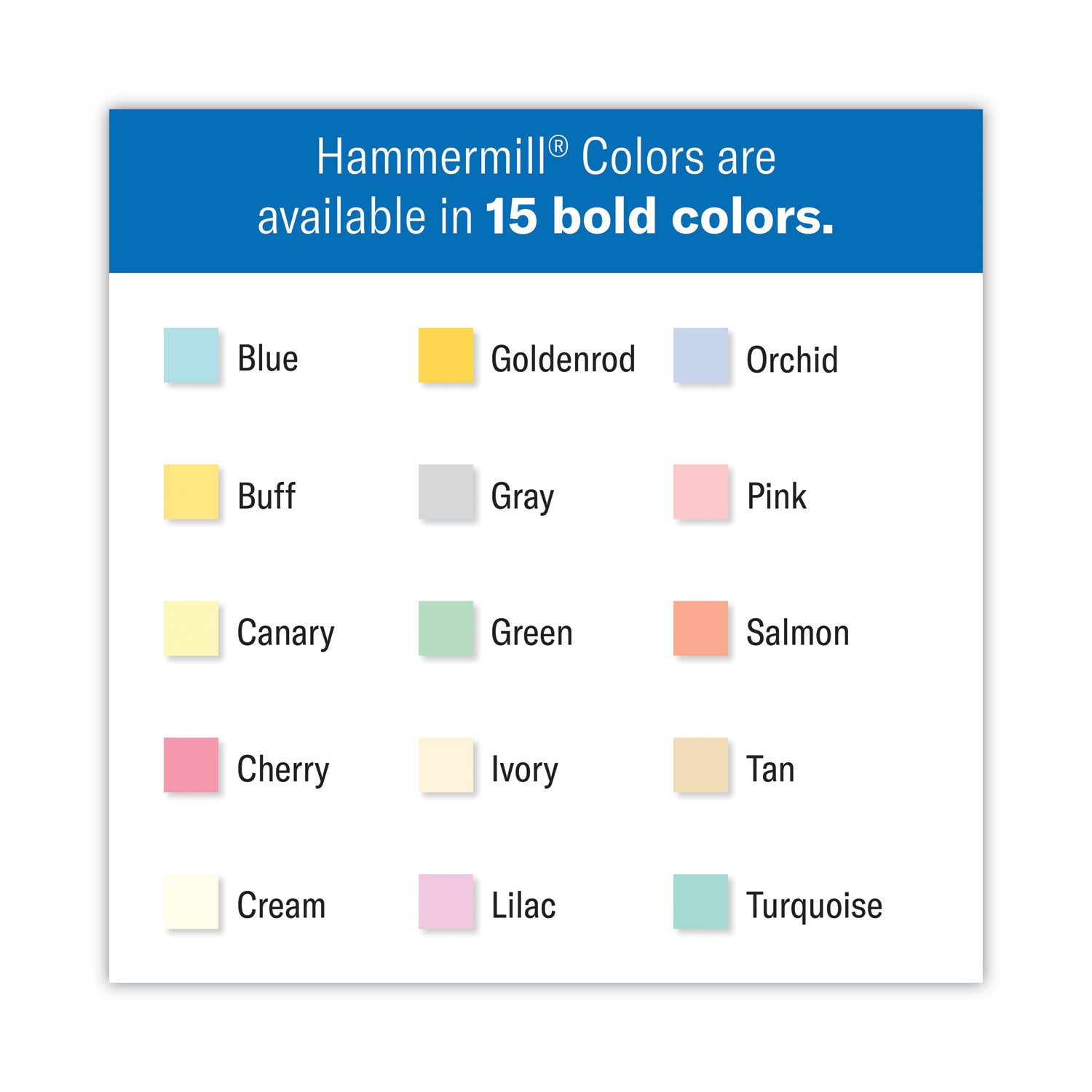 Hammermill® Colors Print Paper, 20 lb Bond Weight, 8.5 x 11, Canary, 500 Sheets/Ream, 10 Reams/Carton