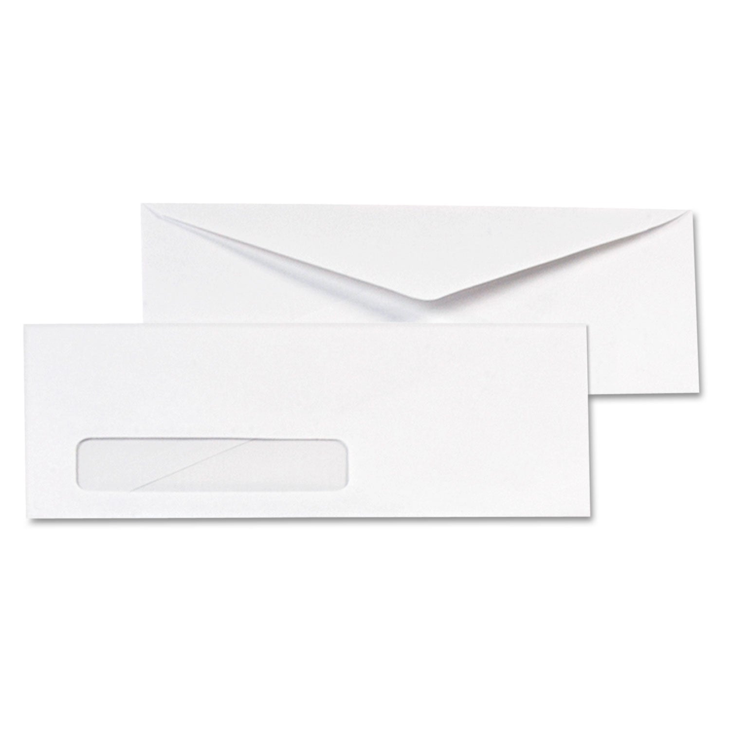 Quality Park™ Invoice-Format Address-Window Envelope, #10, Commercial Flap, Gummed Closure, 4.13 x 9.5, White, 500/Box