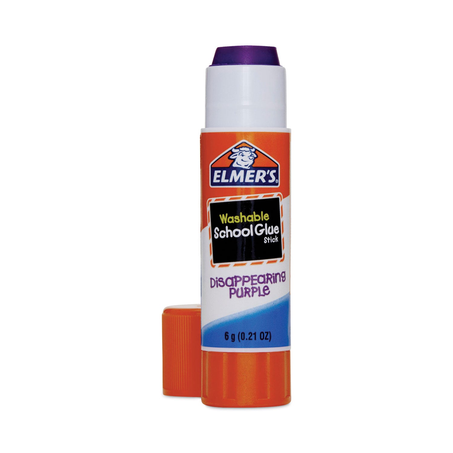 Elmer's® Disappearing Purple School Glue Stick, 0.21 oz, Dries Clear, 12/Pack