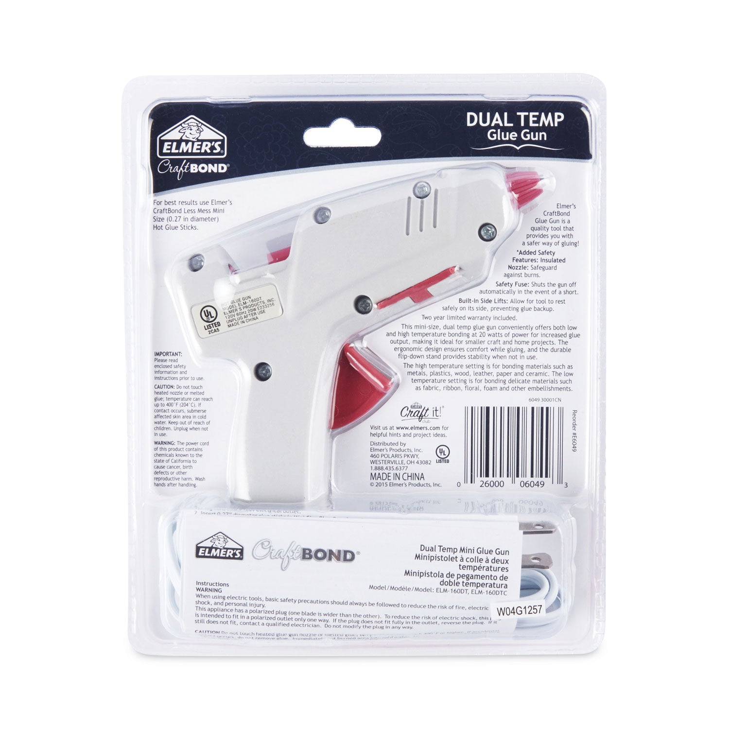 Elmer's® Mini Hot Glue Gun, 20 W