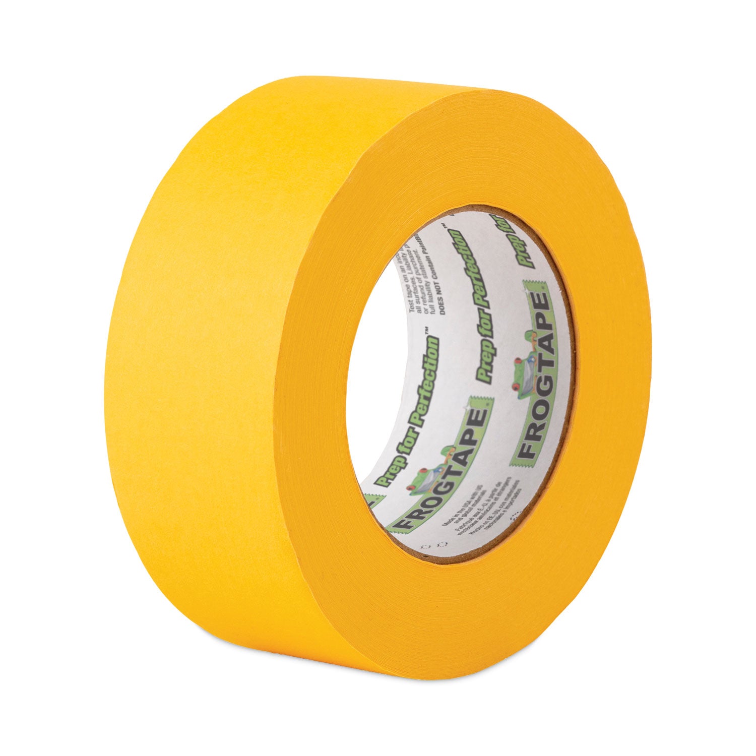 Duck® FROGTAPE Performance Grade Masking Tape, 3" Core, 1.88" x 60 yds, Gold, 3/Pack, 8 Packs/Carton