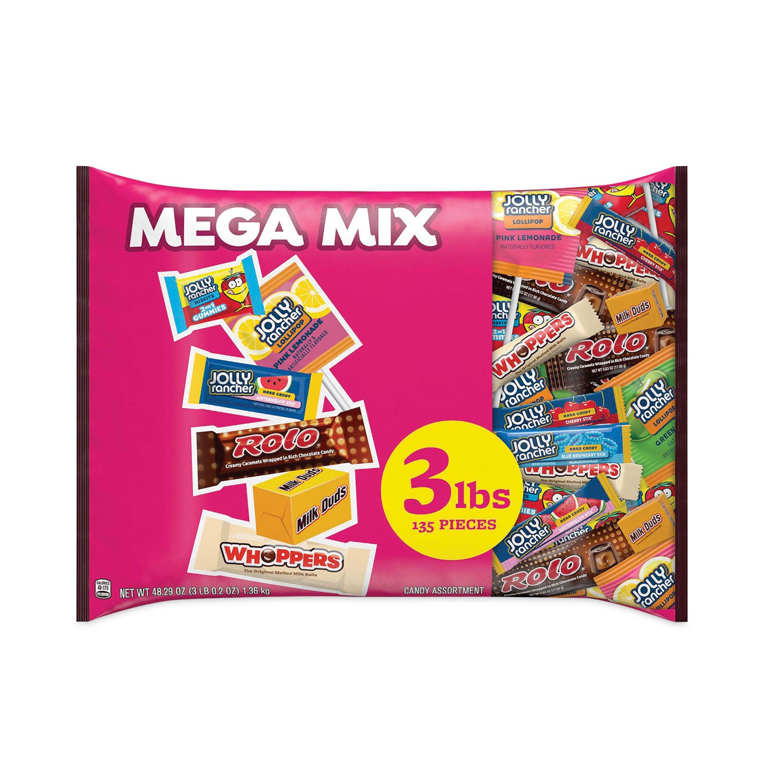 Mega Mix Chocolate and Sweets Assortment, 135 Individually Wrapped Chocolates/Candies