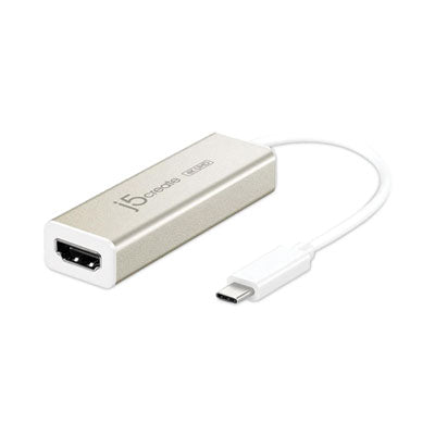 USB-C to HDMI Adapter, 5.71", Silver/White Flipcost Flipcost