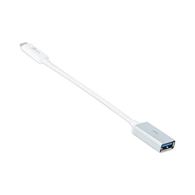 USB-C to USB Adapter, 4", Silver/White Flipcost Flipcost