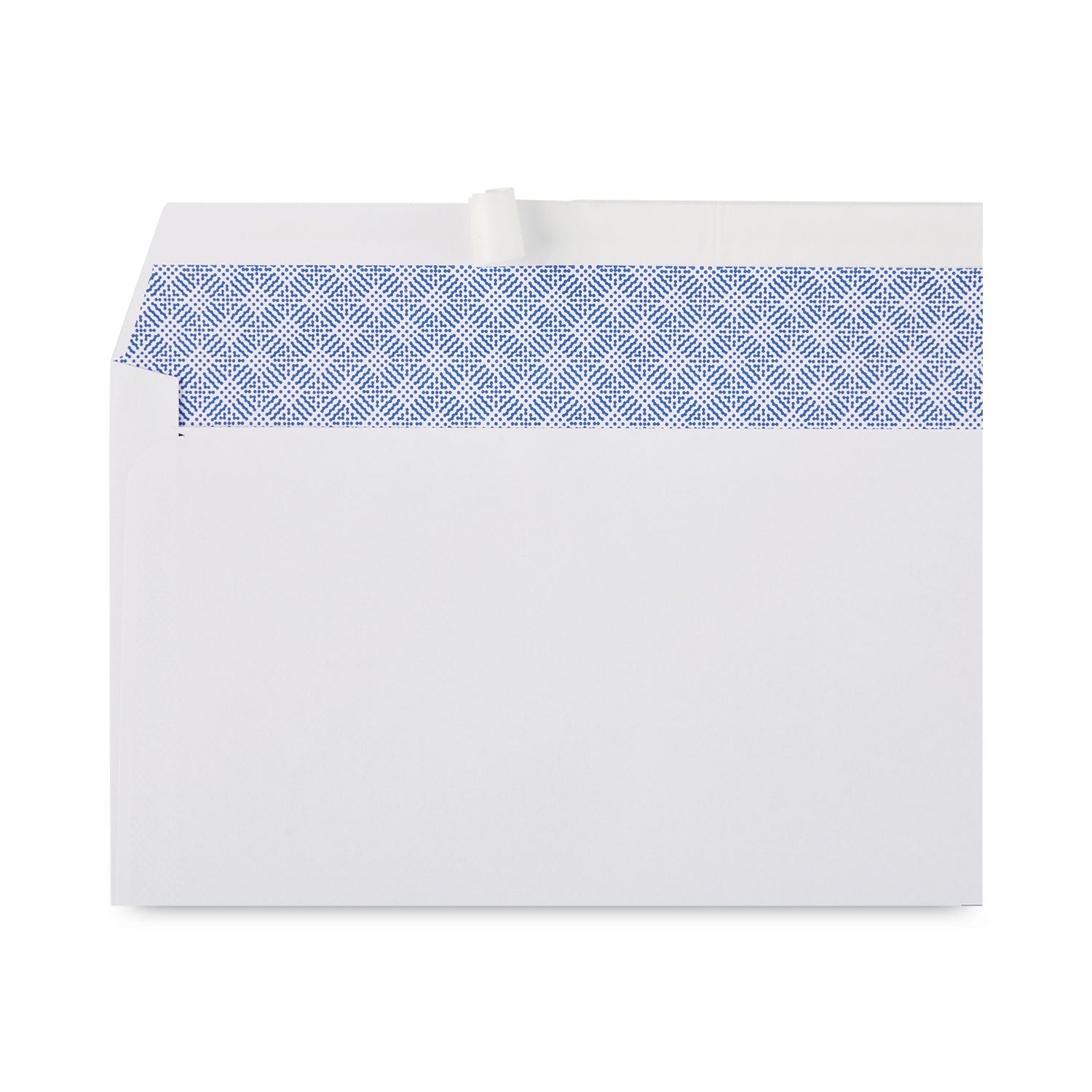 Universal® Peel Seal Strip Security Tint Business Envelope, #10, Square Flap, Self-Adhesive Closure, 4.25 x 9.63, White, 500/Box