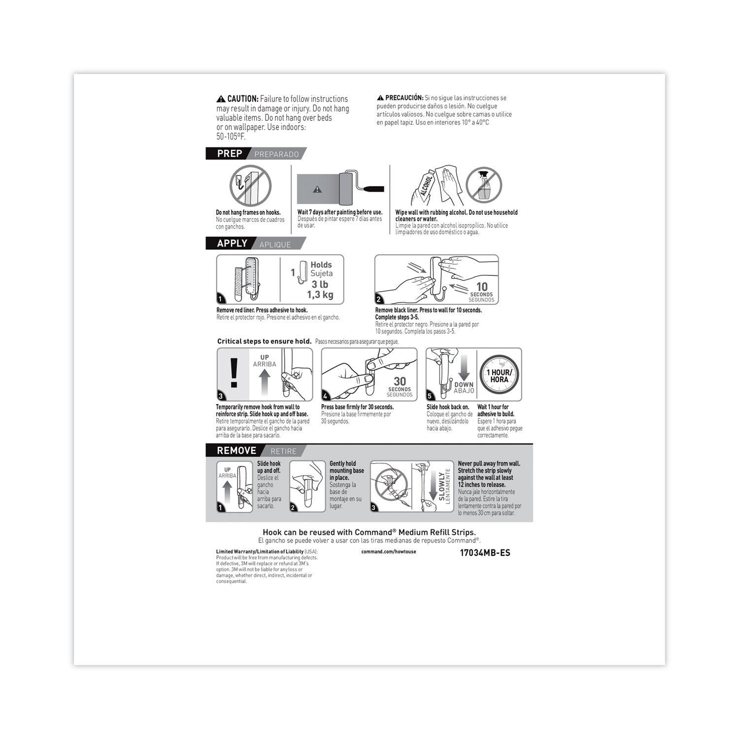 Command™ Decorative Hooks, Medium, Metal, Brushed Nickel, 3 lb Capacity, 2 Hooks and 4 Strips/Pack