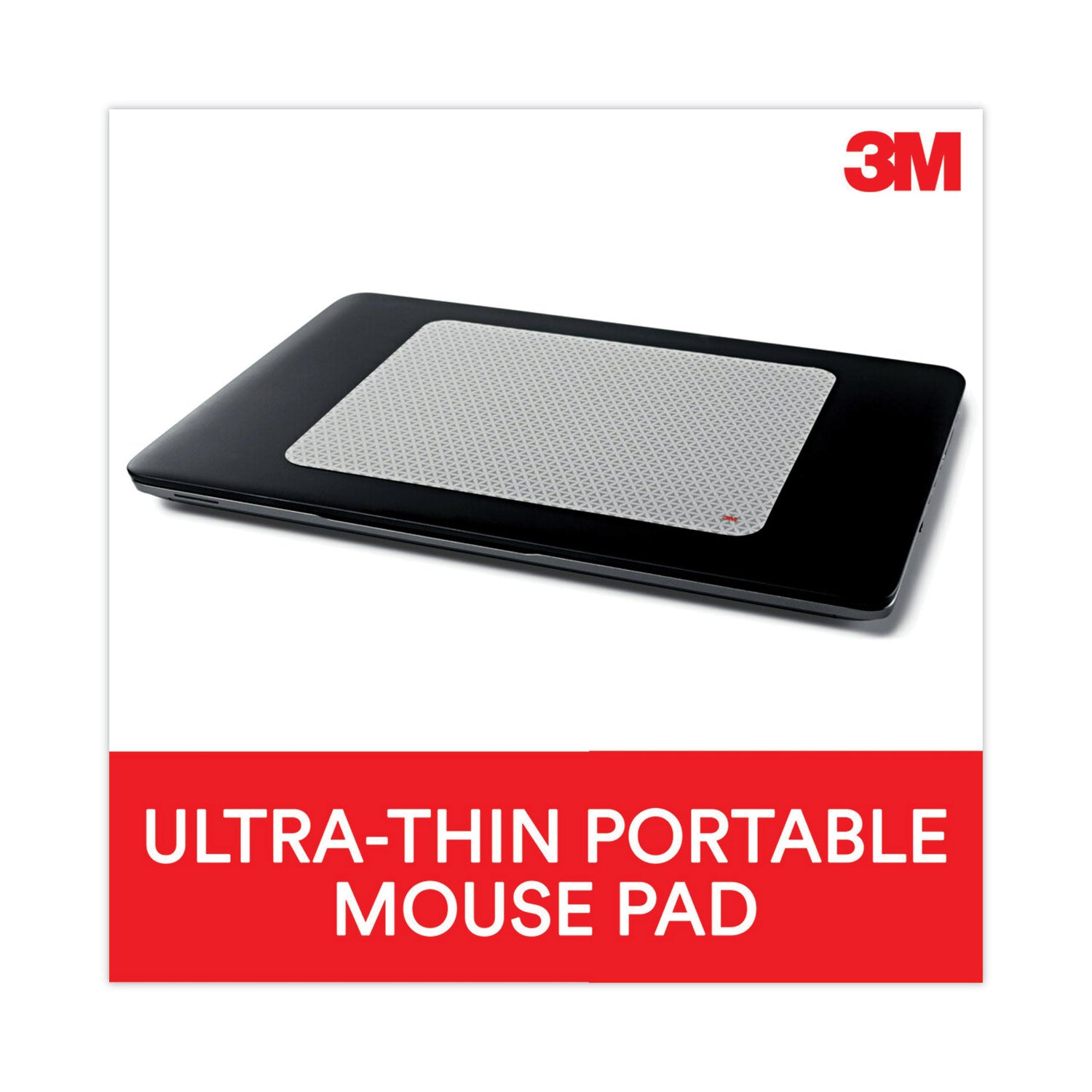 3M™ Precise Mouse Pad with Nonskid Repositionable Adhesive Back, 8.5 x 7, Bitmap Design