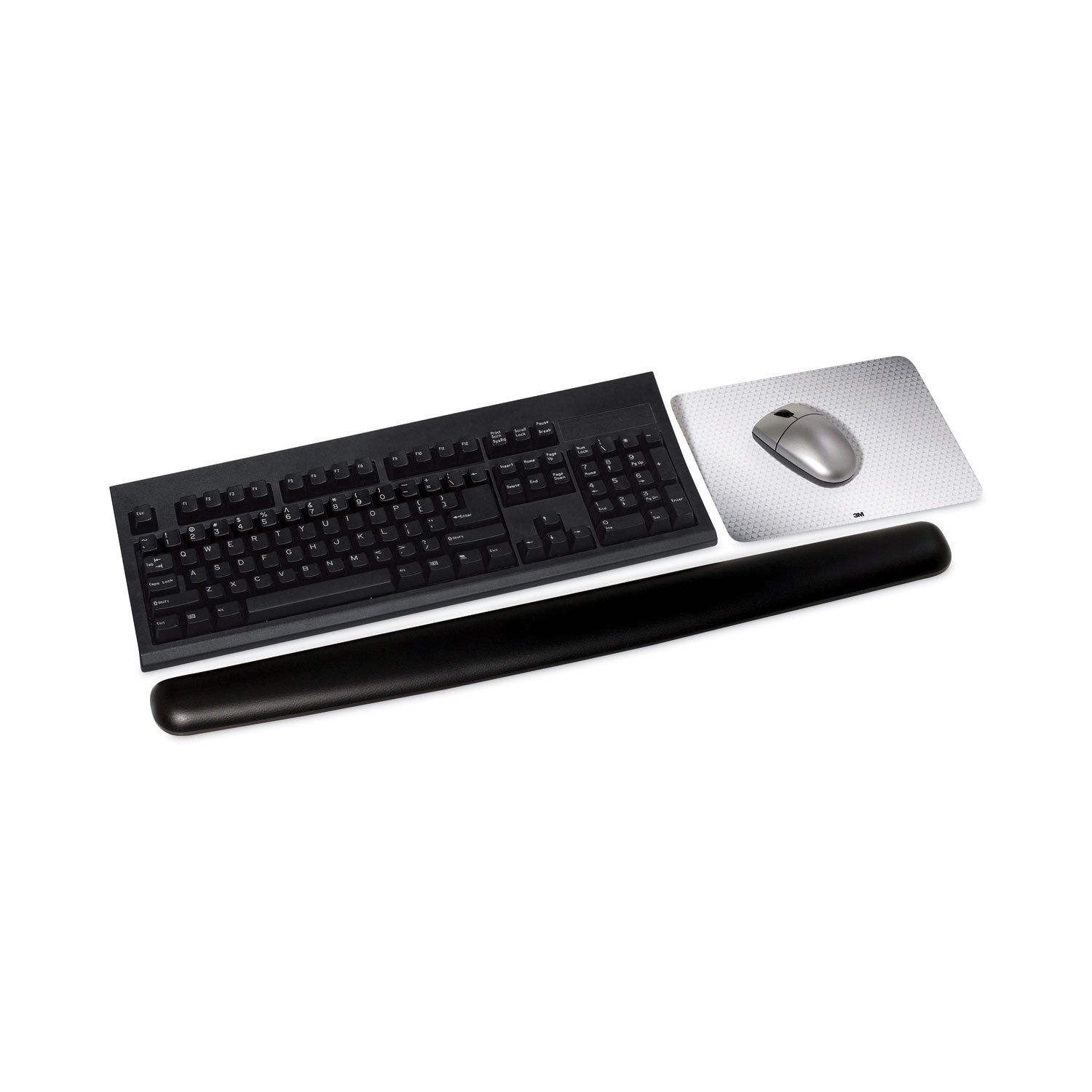 Antimicrobial Gel Thin Keyboard Wrist Rest, Extended Length, 25 x 2.5, Black 3M™ Flipcost