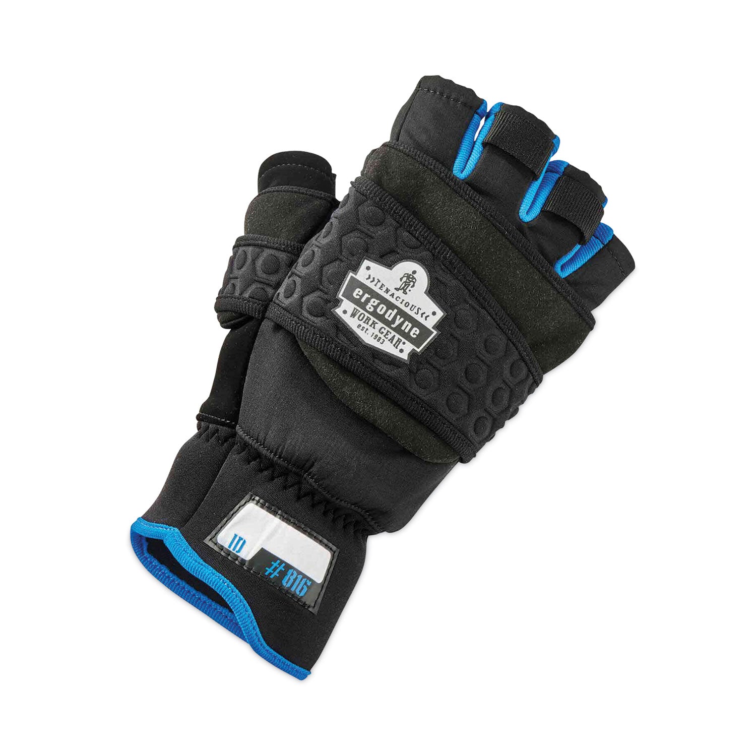 Ergodyne® ProFlex 816 Thermal Flip-Top Gloves, Black, Medium, Pair