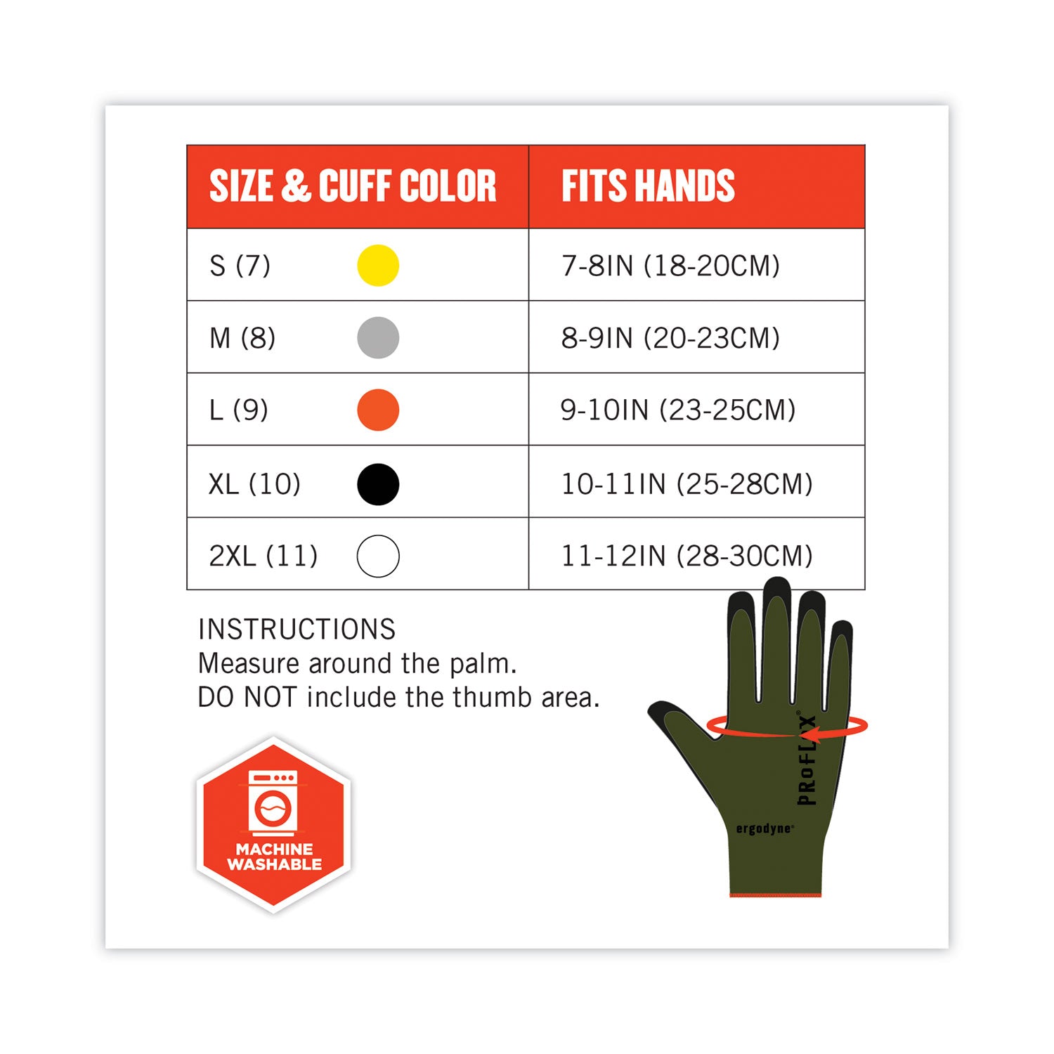 Ergodyne® ProFlex 7042 ANSI A4 Nitrile-Coated CR Gloves, Green, 2X-Large, Pair