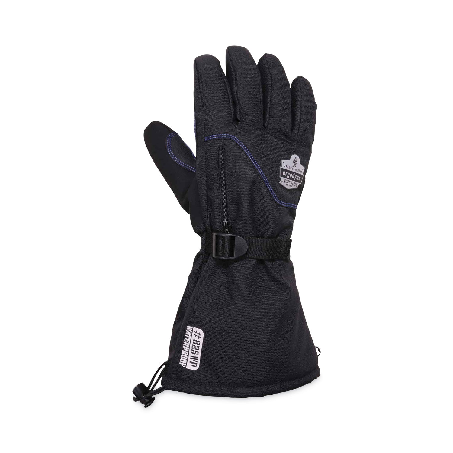 ProFlex 825WP Thermal Waterproof Winter Work Gloves, Black, Small, Pair