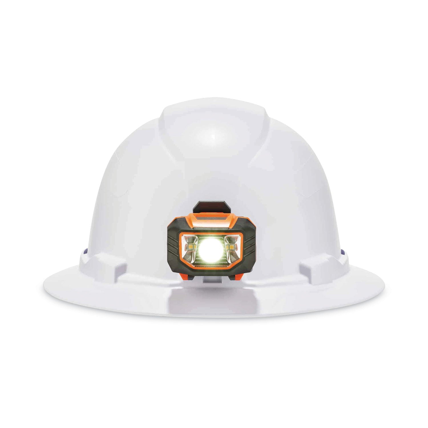 Ergodyne® Skullerz 8971LED Class E Hard Hat Full Brim with LED Light, White