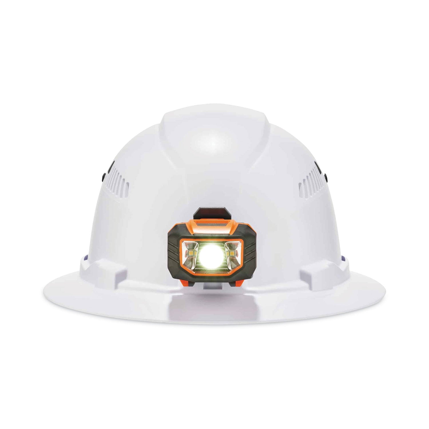 Ergodyne® Skullerz 8973LED Class C Hard Hat Full Brim with LED Light, White