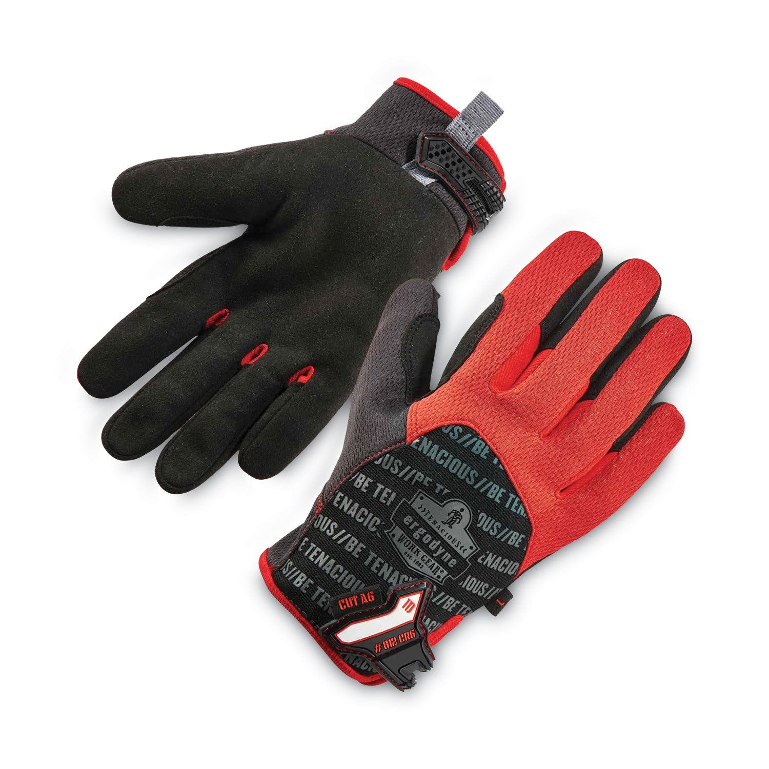 ProFlex 812CR6 ANSI A6 Utility and CR Gloves, Black, Large, Pair