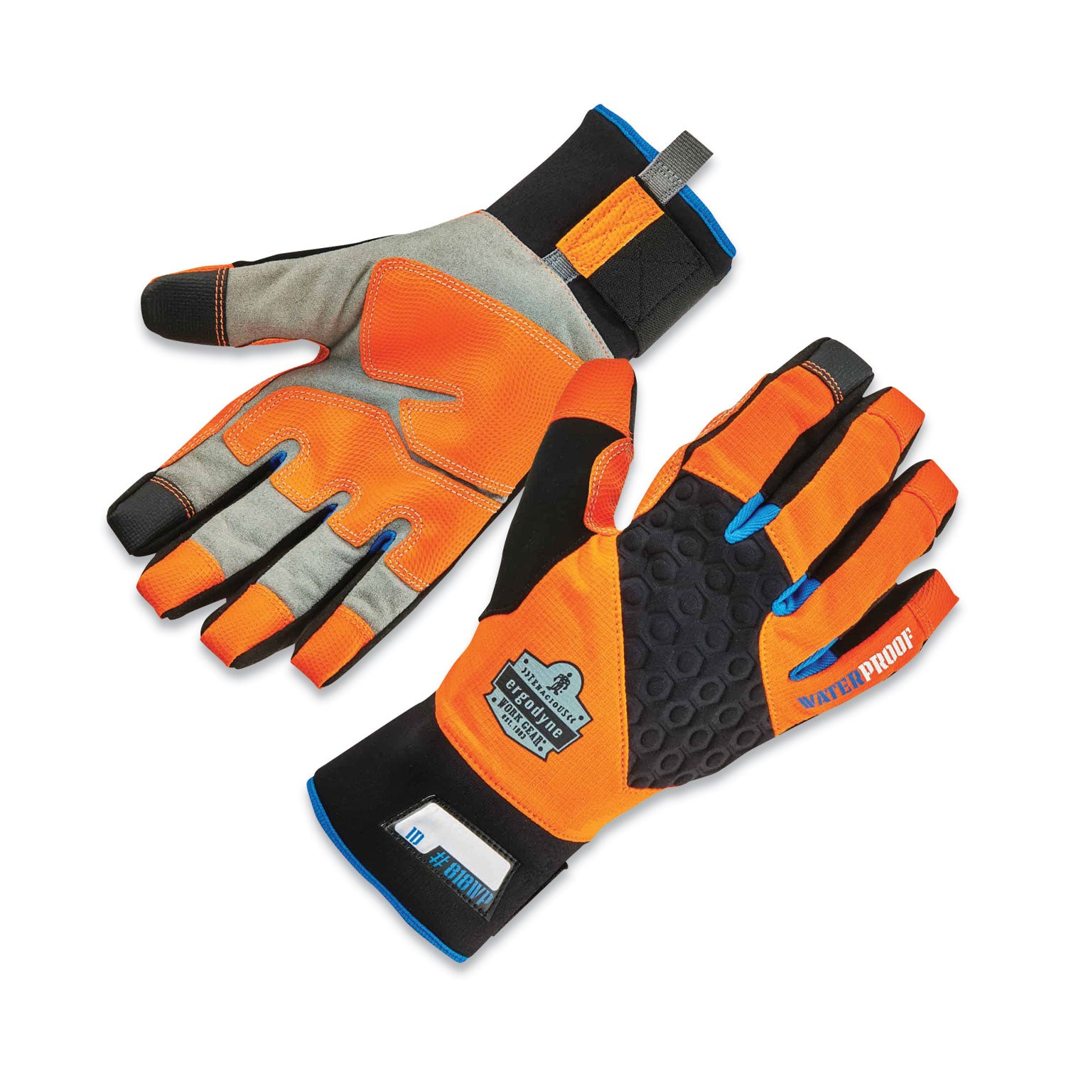 ProFlex 818WP Thermal WP Gloves with Tena-Grip, Orange, 2X-Large, Pair