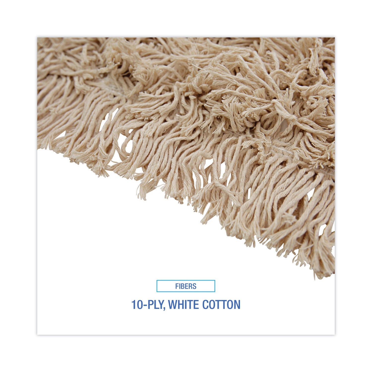 Boardwalk® Industrial Dust Mop Head, Hygrade Cotton, 60w x 5d, White