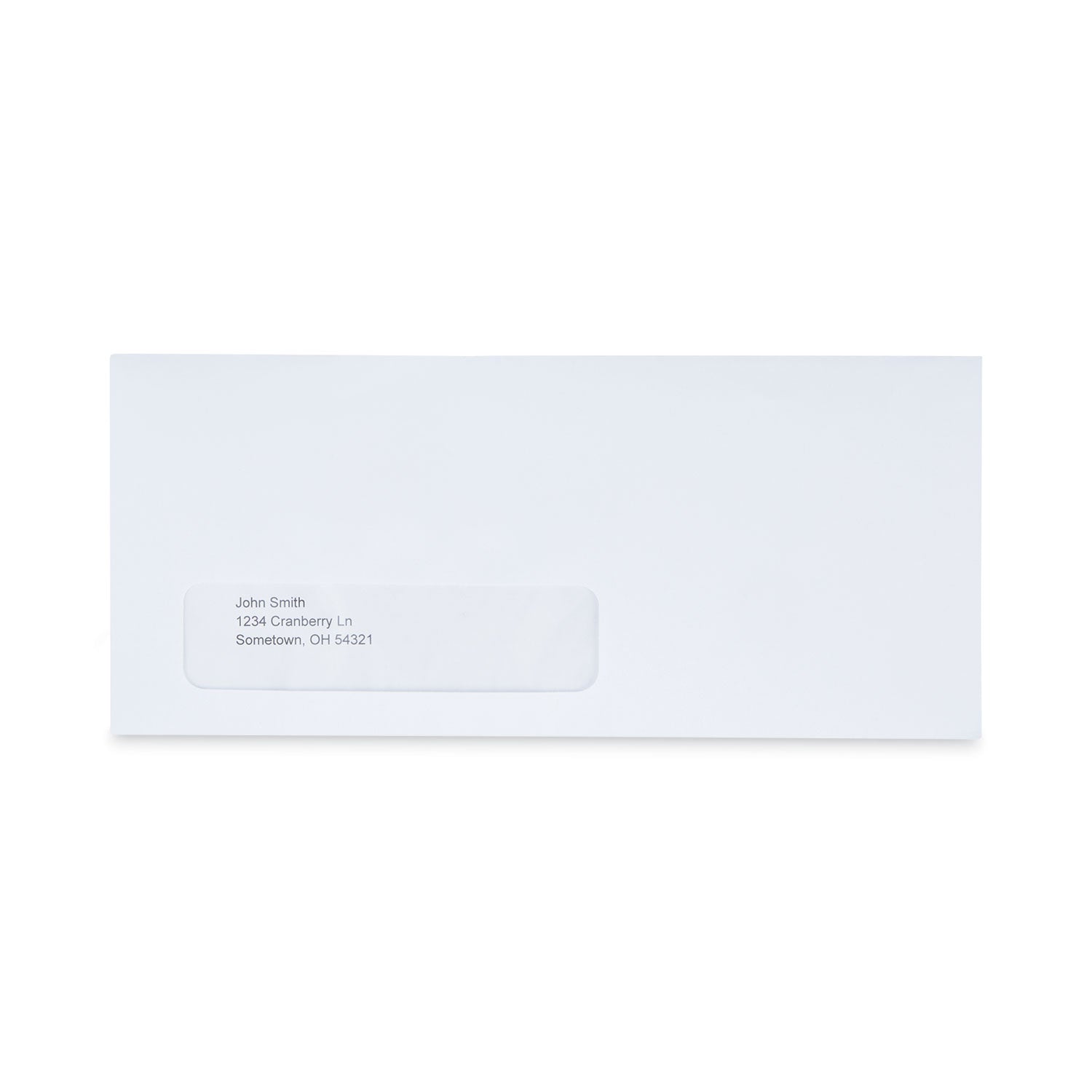 Universal® Peel Seal Strip Business Envelope, Address Window, #10, Square Flap, Self-Adhesive Closure, 4.13 x 9.5, White, 500/Box