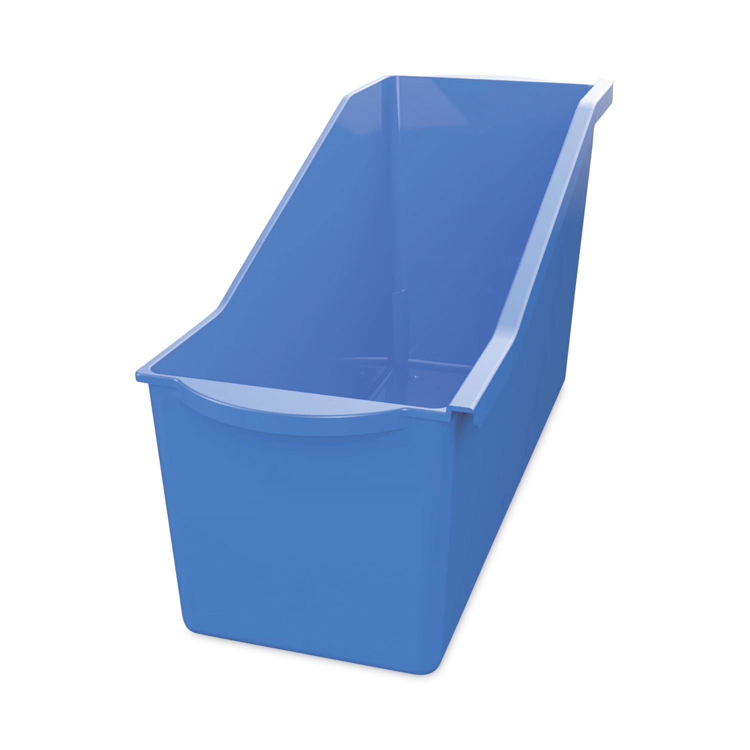 deflecto® Antimicrobial Book Bin, 14.2 x 5.34 x 7.35, Blue