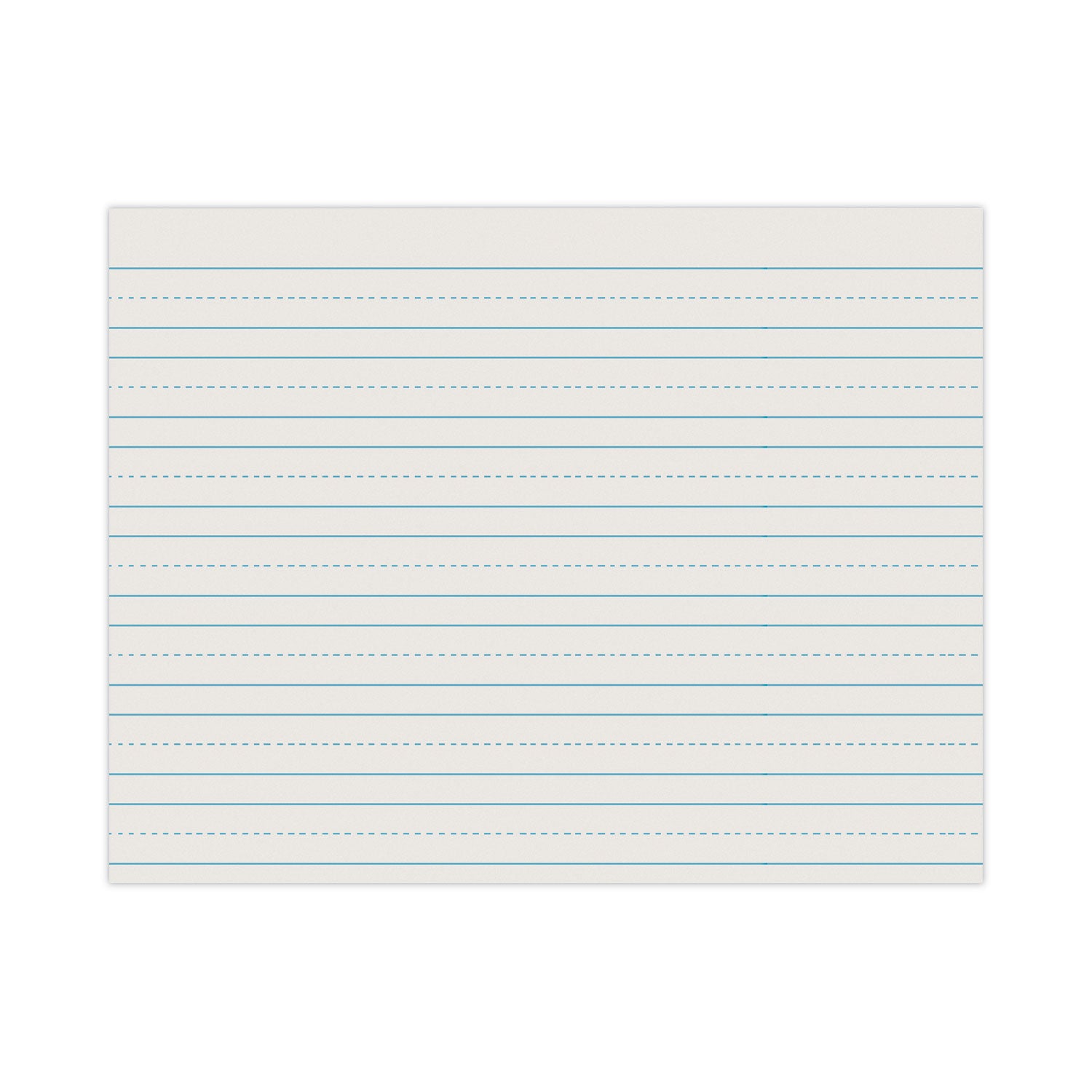 Skip-A-Line Ruled Newsprint Paper, 3/4" Two-Sided Long Rule, 8.5 x 11, 500/Ream