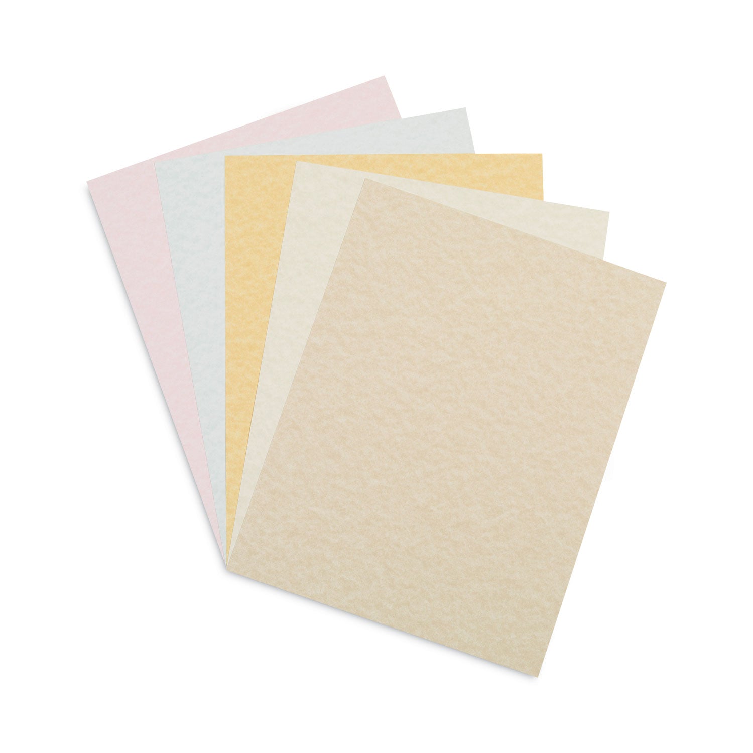 Pacon® Array Card Stock, 65 lb Cover Weight, 8.5 x 11, Assorted Parchment Colors, 100/Pack