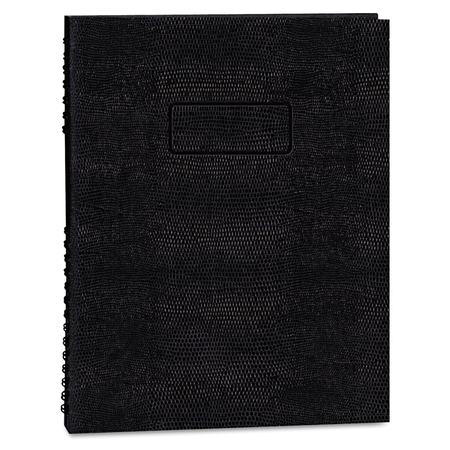 EcoLogix NotePro Executive Notebook, 1-Subject, Medium/College Rule, Black Cover, (100) 11 x 8.5 Sheets