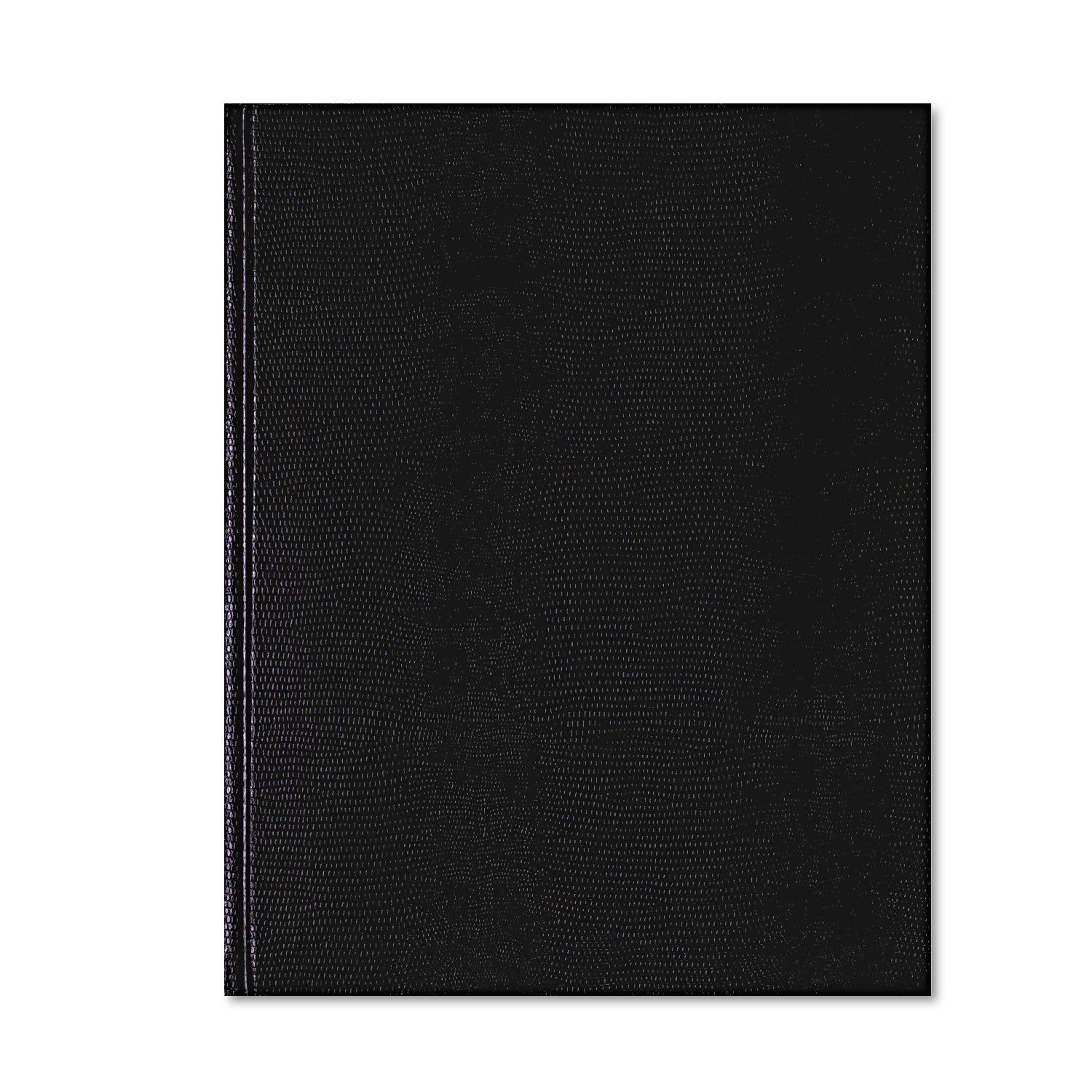 Blueline® Executive Notebook with Ribbon Bookmark, 1-Subject, Medium/College Rule, Black Cover, (75) 10.75 x 8.5 Sheets